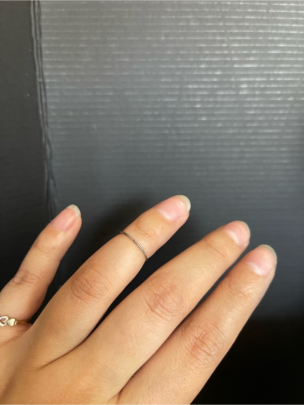 Dainty mid finger ring size 1.5
